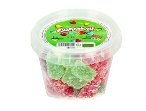 A bucket of sugar jelly